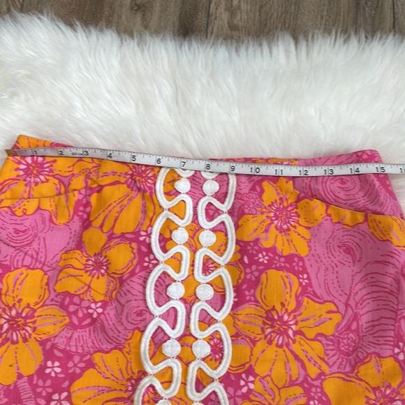 Lilly Pulitzer Vintage Originals Two Ton Bouquet Roslyn Skirt Size 4 - Picture 10 of 12